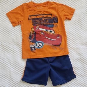 Cars Lightening McQueen Shirt and Short Set